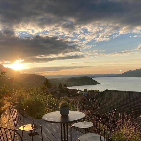 Moderne Unterkunft Mit Panoramablick Auf Thunersee Krattigen Ngoại thất bức ảnh